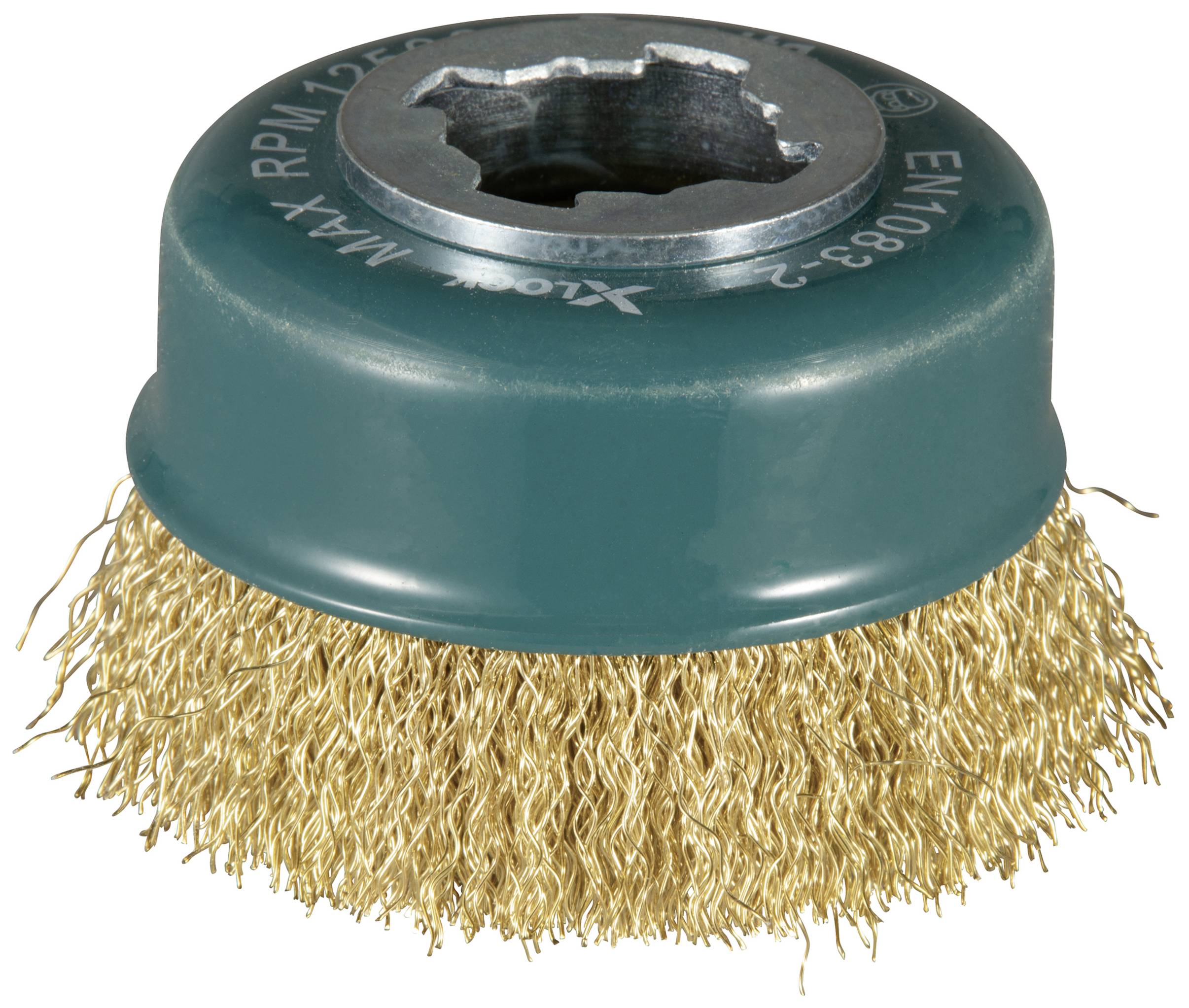 Makita Pohárkefe 75 mm-es sárgaréz X-Lock D-73433 D-73433 1 db