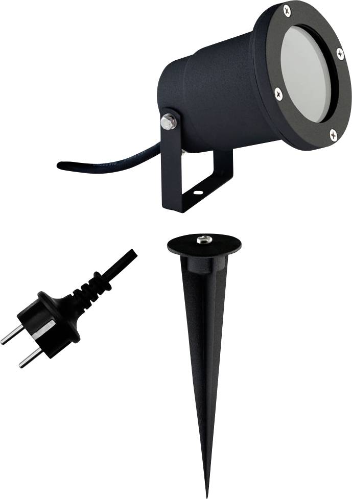EVN 545239 545239 Projecteur à LED de jardin LED GU10 35 W noir