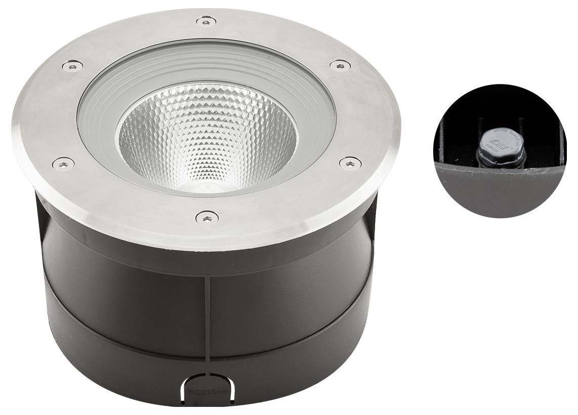 EVN PC67102402 PC67102402 Padlóba építhető lámpa LED 24 W Nemesacél-1