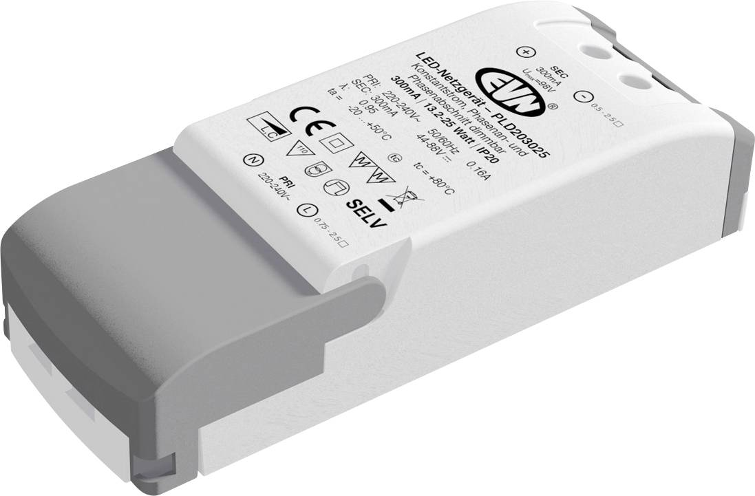 EVN PLD203025 LED meghajtó Állandó áramú 300 mA Bútorhoz alkalmas 1 db