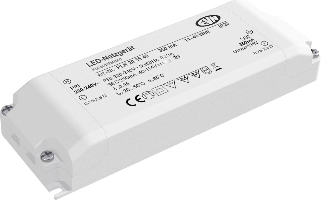 EVN PLK203540 LED meghajtó Állandó áramú 350 mA Bútorhoz alkalmas