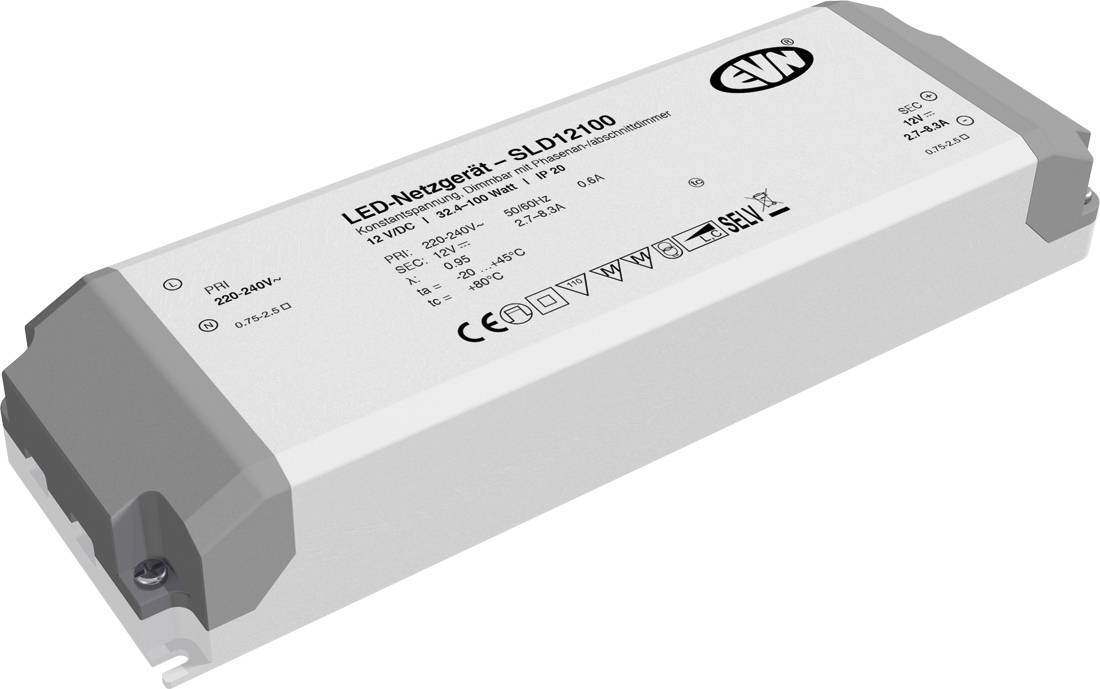 EVN SLD12100 LED transzformátor Állandó feszültségű 12 V/DC Dimmelhető 1 db-1