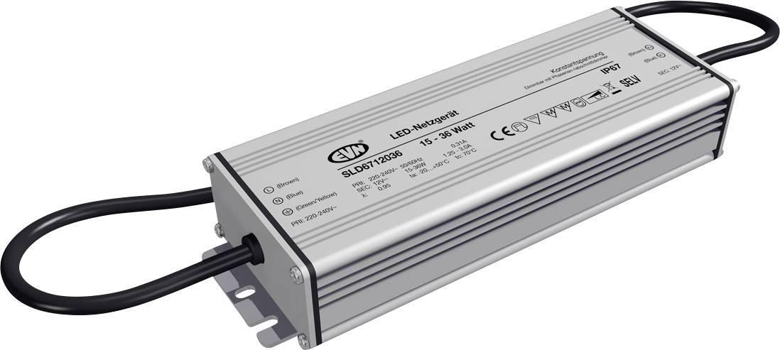 EVN SLD6712036 LED transzformátor Állandó feszültségű 24 V/DC Dimmelhető