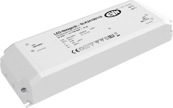 EVN SLK24100110 LED transzformátor  Állandó feszültségű 100 W  24 V - 12 V/DC Dimmelhető 1 db