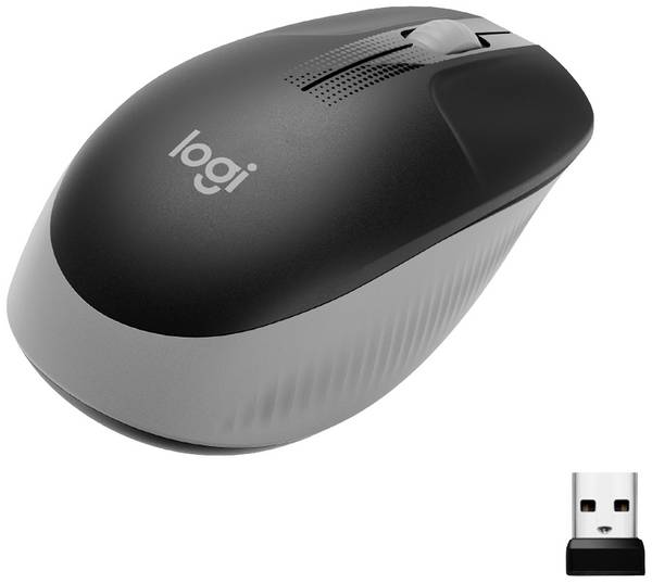 Logitech M190  WLAN egér Rádiójel vezérlésű   Optikai Középszürke 3 Gombok 1000 dpi