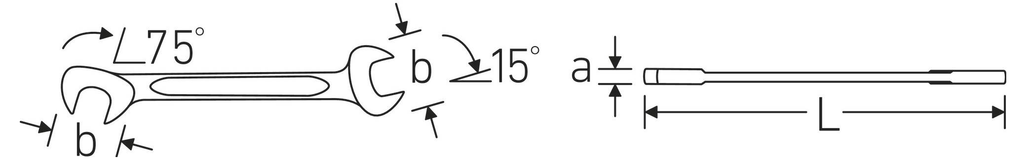 Stahlwille 96400653 2021-10-12 Kettős csavarkulcs készlet Kulcsszélesség (metrikus) 4 - 11 mm-3