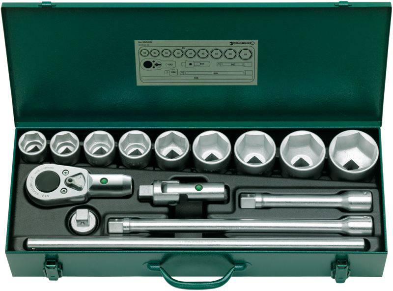Stahlwille 55/9/6 N 96050103 Dugókulcs készlet 3/4 (20 mm)