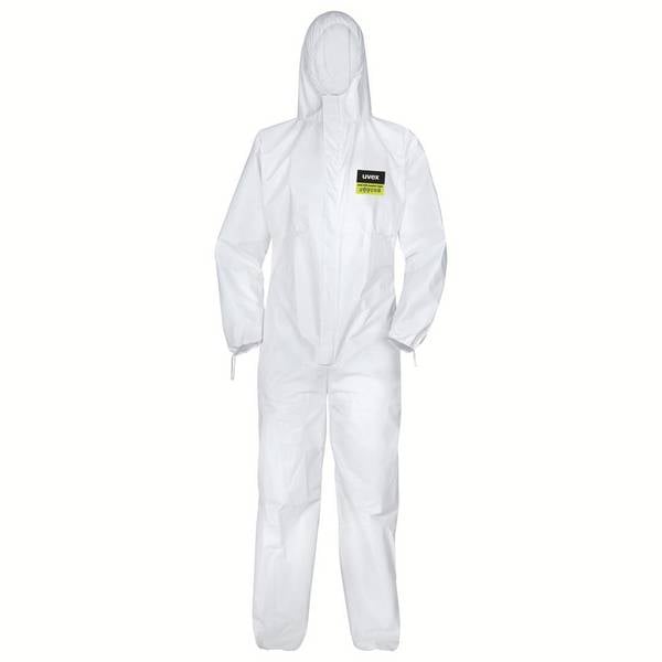 uvex 8849714  - uvex eldobható kezeslábas fehér 3XL Ruhaméret: 3XL     Fehér