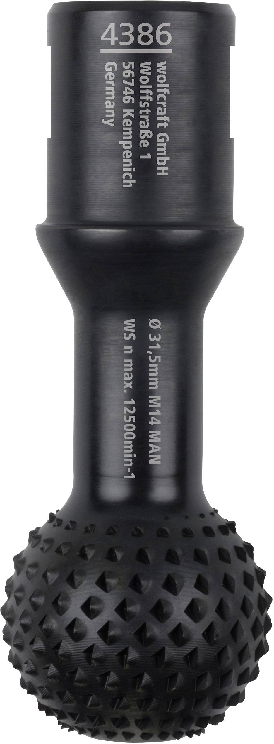 Wolfcraft 4386000 Golyós reszelő sarokcsiszolóhoz, Ø 31,5 mm Hossz 26 mm 1 db