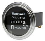 A Honeywell kvarckészülék üzemóra-számláló, amely fehér számjegyeket jelenít meg fekete háttéren, és amely berendezések üzemelési idejének nyomon követésére szolgál.