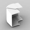 KOPOS 8656_HB Külső sarok (Sz x Ma) 60 mm x 40 mm 1 db Fehér