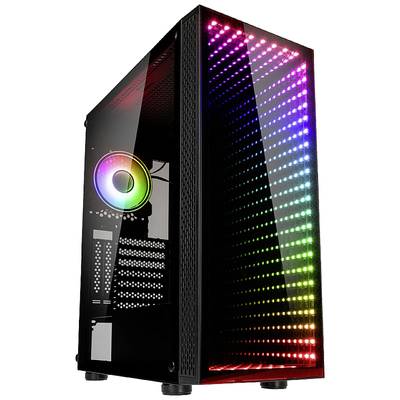 Kolink VOID RIFT Midi torony Gaming doboz, Ház Fekete