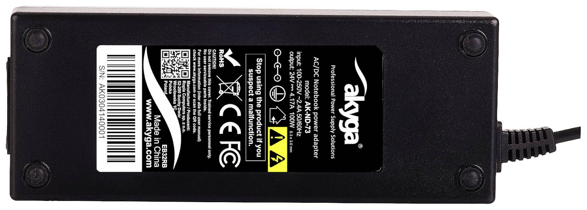 Akyga AK-ND-73 Tápegység / tápellátás 100 W 24 V 4.17 A
