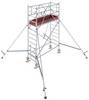 Krause 776013 FahrGerüst Alumínium Guruló állvány Húzható Munkamagasság (max.): 4.30 m Ezüst 122 kg