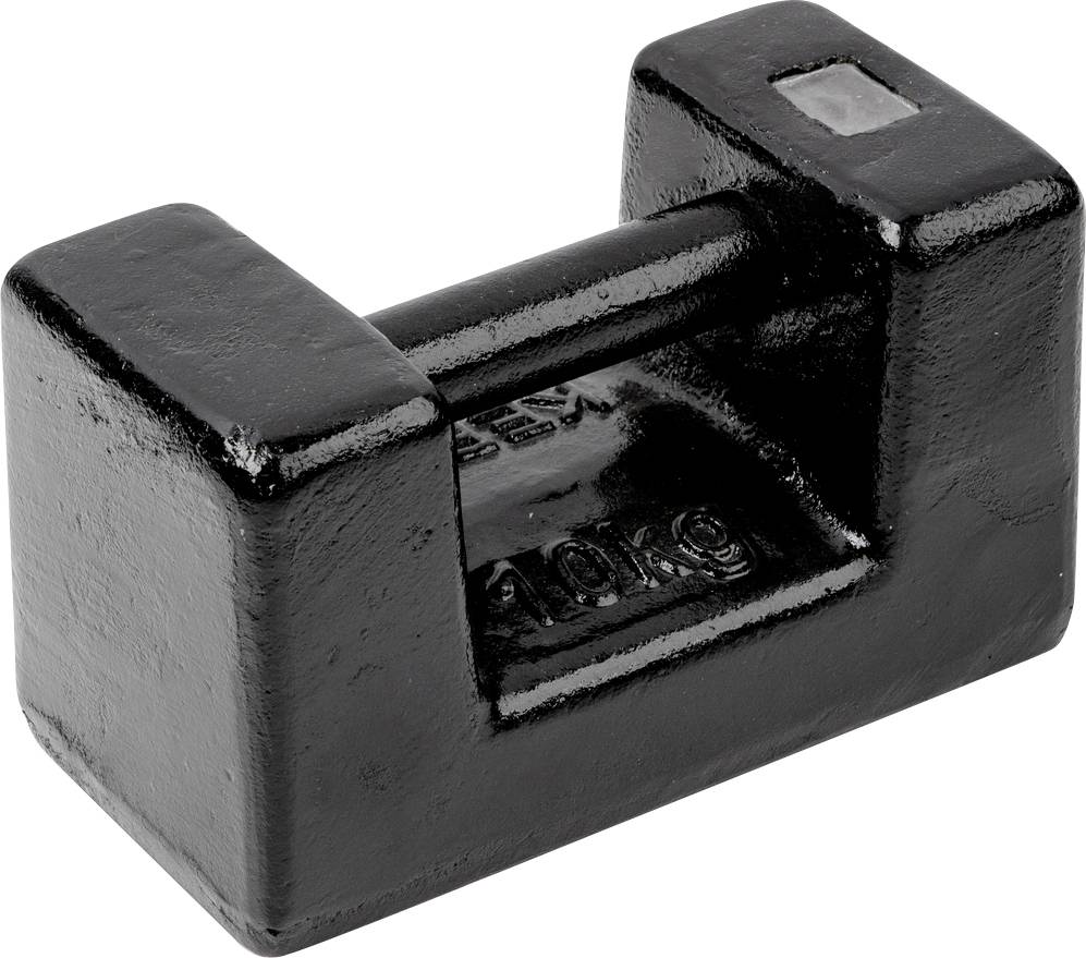 Kern 366-87 M3 10 kg próbasúly blokk, festett öntöttvas maximális lehetséges mennyiség raklaponként: 60, átalány (max. 300 kg): max. 30