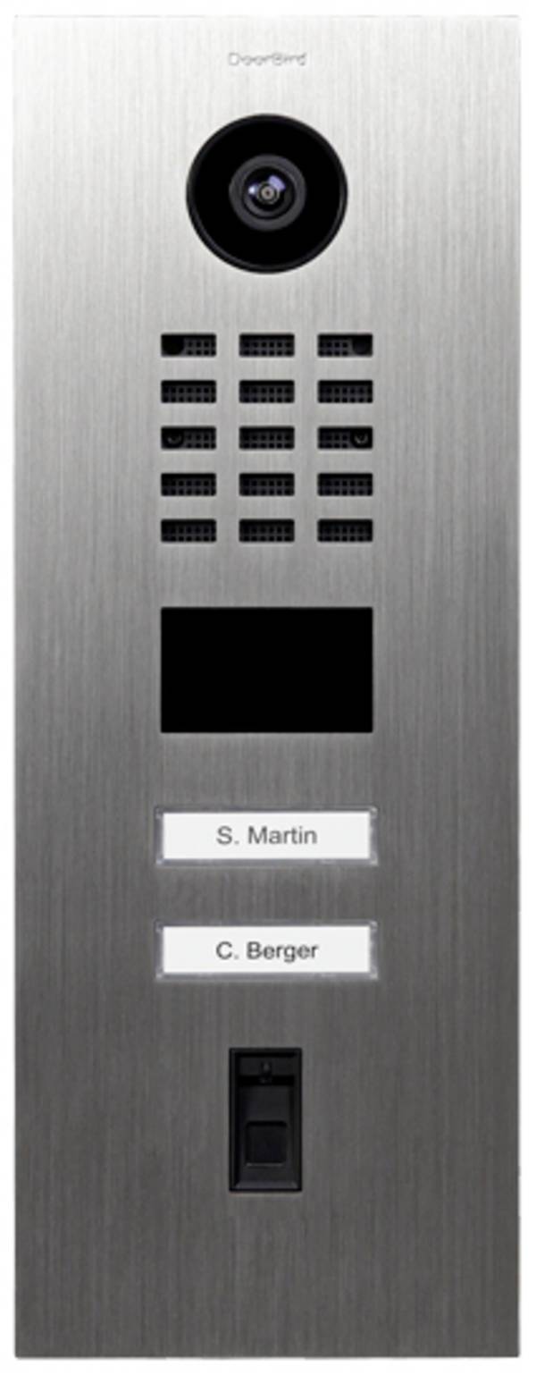 DoorBird D2102FV IP videó kaputelefon LAN Külső egység  nemesacél V2A (kefélt)