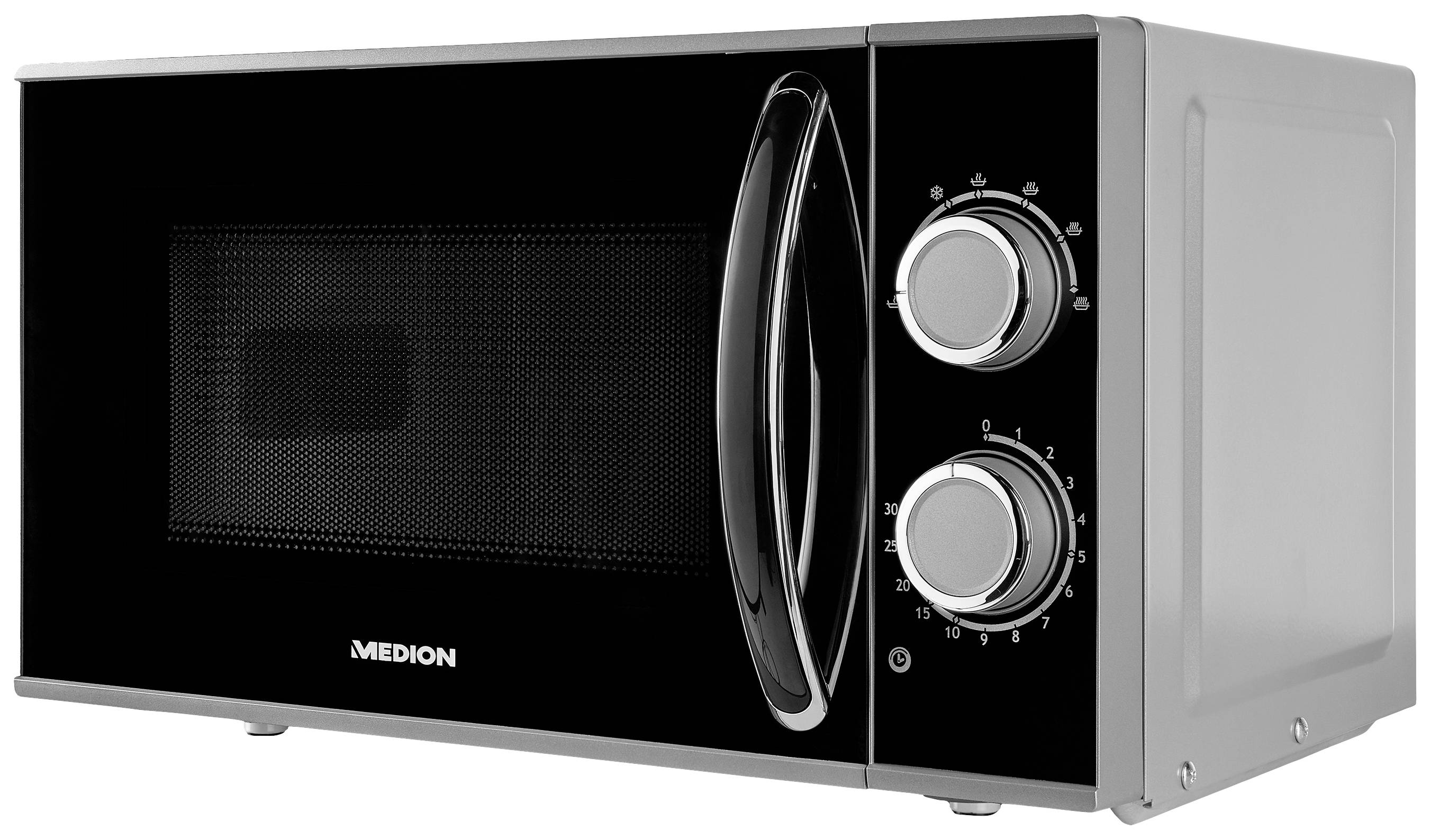 Medion MD 15644 Mikrohullámú sütő Nemesacél, Fekete 700 W-3