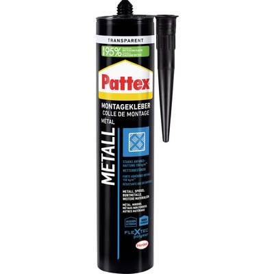 Pattex Metal szerelőragasztó tubus: átlátszó, 95% újrahasznosított anyagokból. Fémekhez, tükrökhöz, nedves felületekhez. FlexTec polimer.