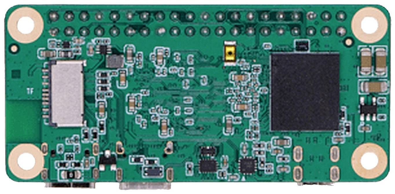 Kis nyomtatott áramkör különböző elektronikai alkatrészekkel.