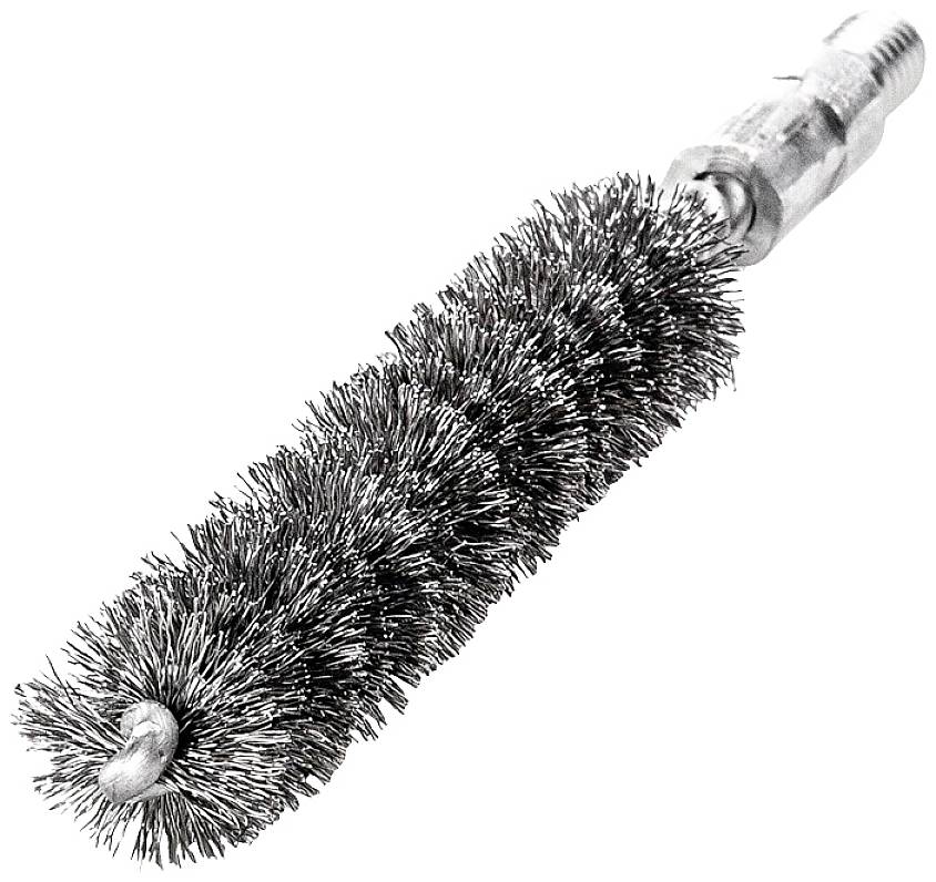 Lessmann Csőkefe L.115mm D.12mm VA acélhuzal hullámos töltet L.80mm 500512 500512 1 db
