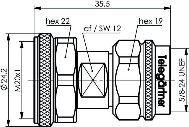 Telegärtner 100024211 100024211 N adapter N dugó - 4.3-10 dugó 1 db