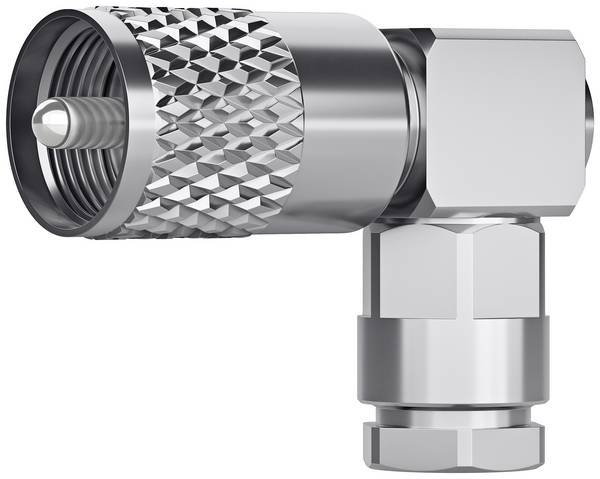 Telegärtner 100024331 100024331 UHF csatlakozó Dugó, hajlított 50 Ω 1 db darab