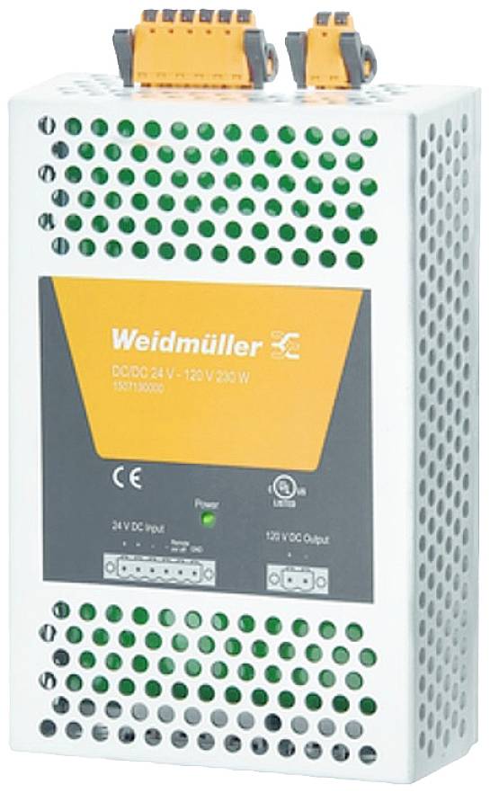 Weidmüller 1507190000 DC/DC gépjármű feszültségváltó 2 A Tartalom, tartalmi egységek rendelésenként 1 db