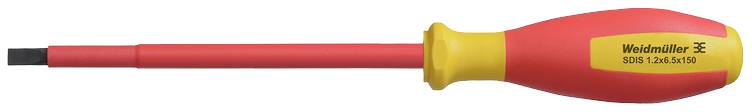Weidmüller SDIS 1.2X6.5X150 Egyenes pengéjű csavarhúzó Pengeszélesség: 6.5 mm Penge hossz: 150 mm