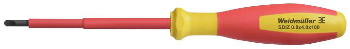 Weidmüller SDIZ 0.8X4.0X100 VDE Csavarhúzó készlet Pengeszélesség: 4.0 mm Penge hossz: 100 mm