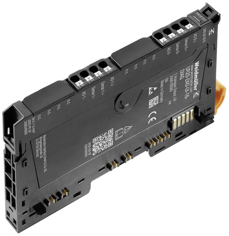'Weidmüller DCDC10-24/100-1f-WD DC-áramellátó modul túláramvédelemmel, alkalmas 24 VDC-alkalmazásokhoz, kompakt kialakítású.'