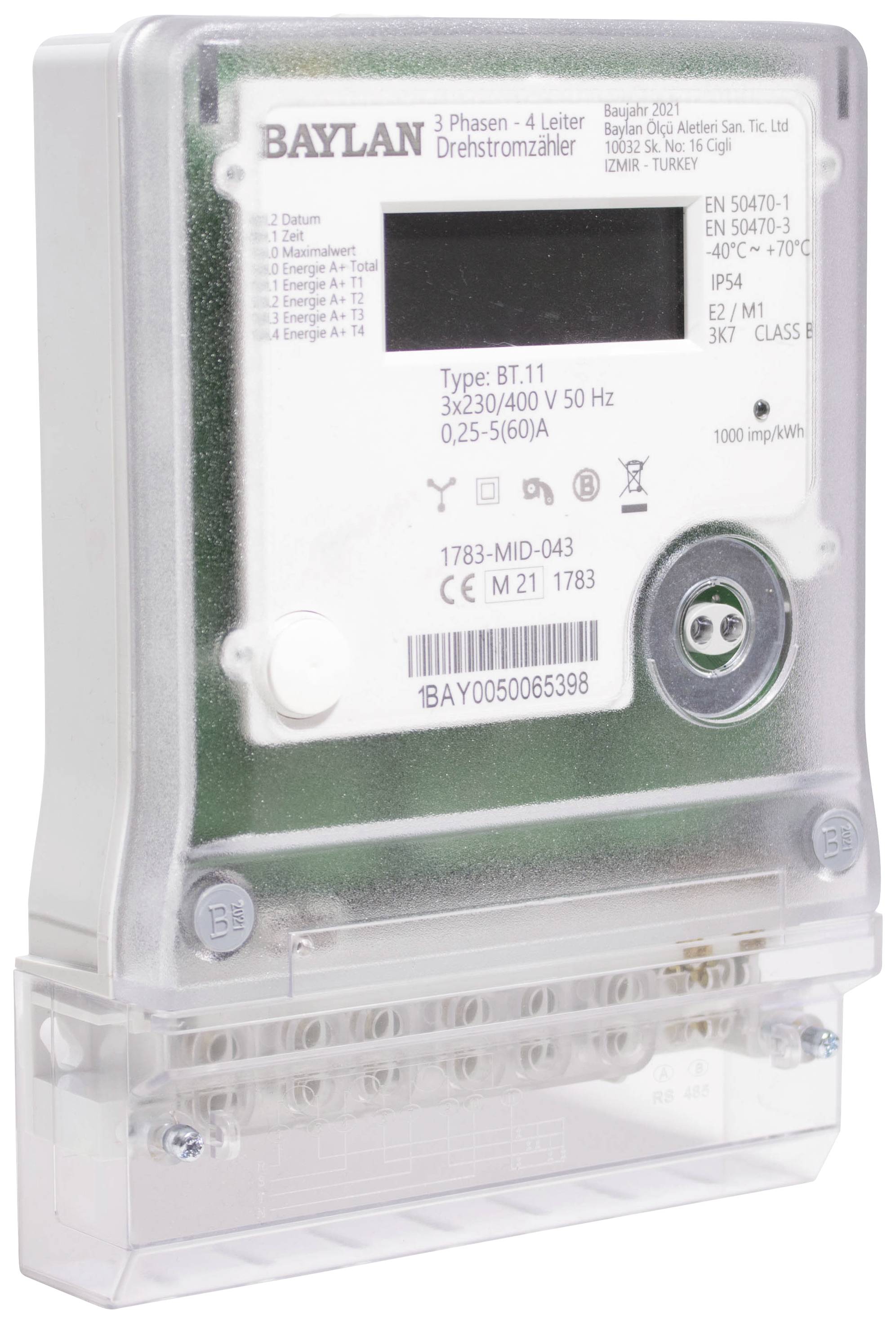 Counttec BT11 BT11 Háromfázisú fogyasztásmérő digitális 60 A MID konform: Igen 1 db