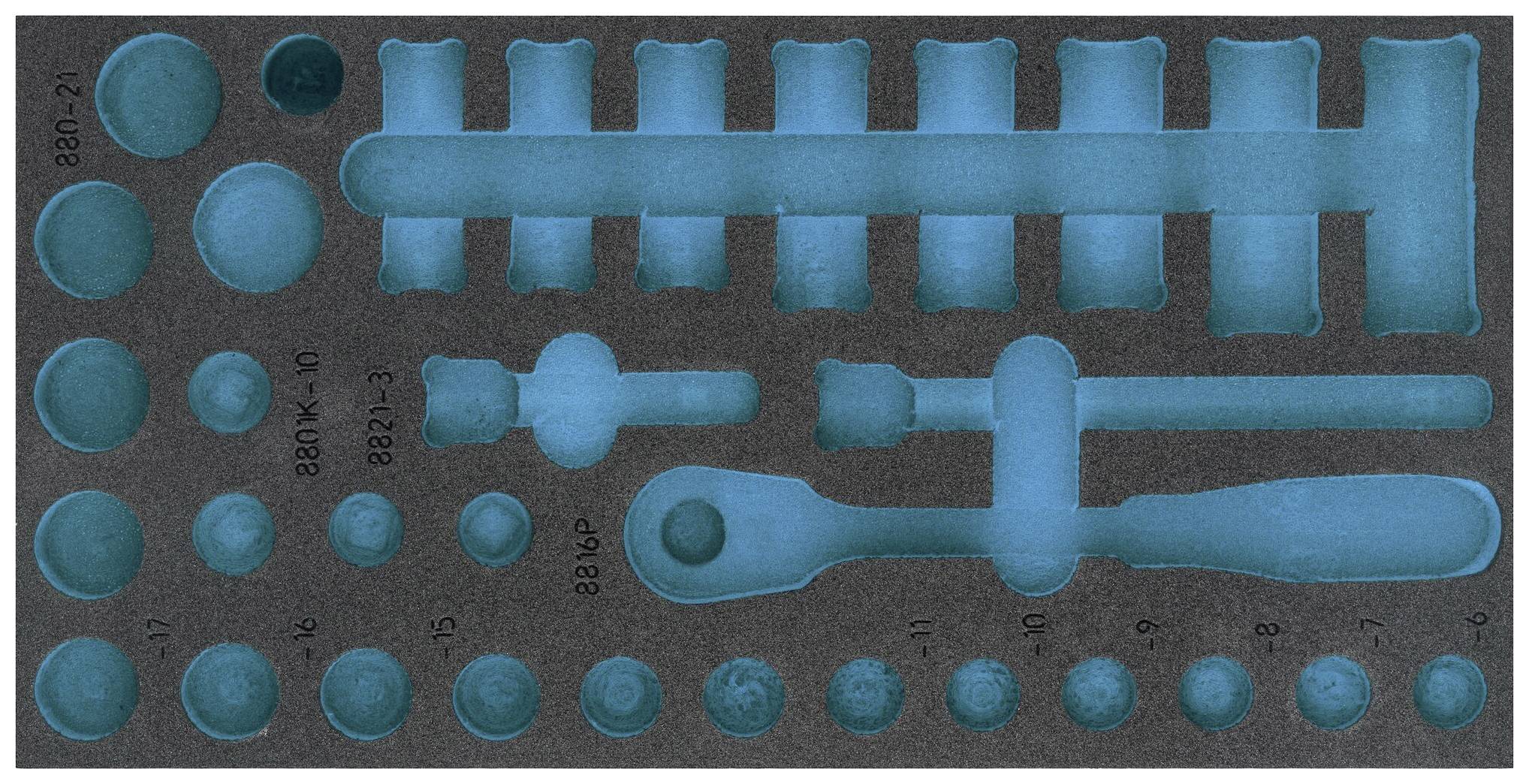 Hazet 163-483L 163-483L Habanyag betét (H x Sz) 342 mm x 172 mm