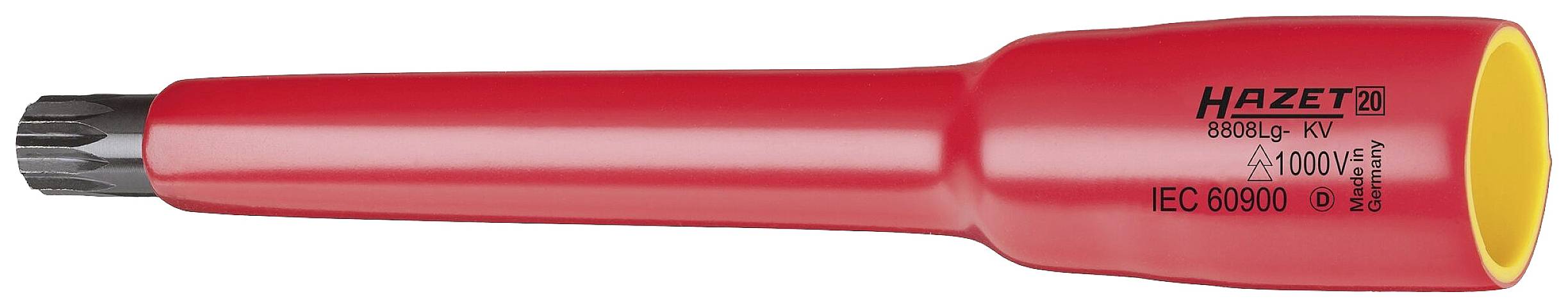 Hazet 8808LG-12KV 8808LG-12KV Sokszög (XZN) Dugókulcs betét szigetelt M12 3/8 (10 mm)