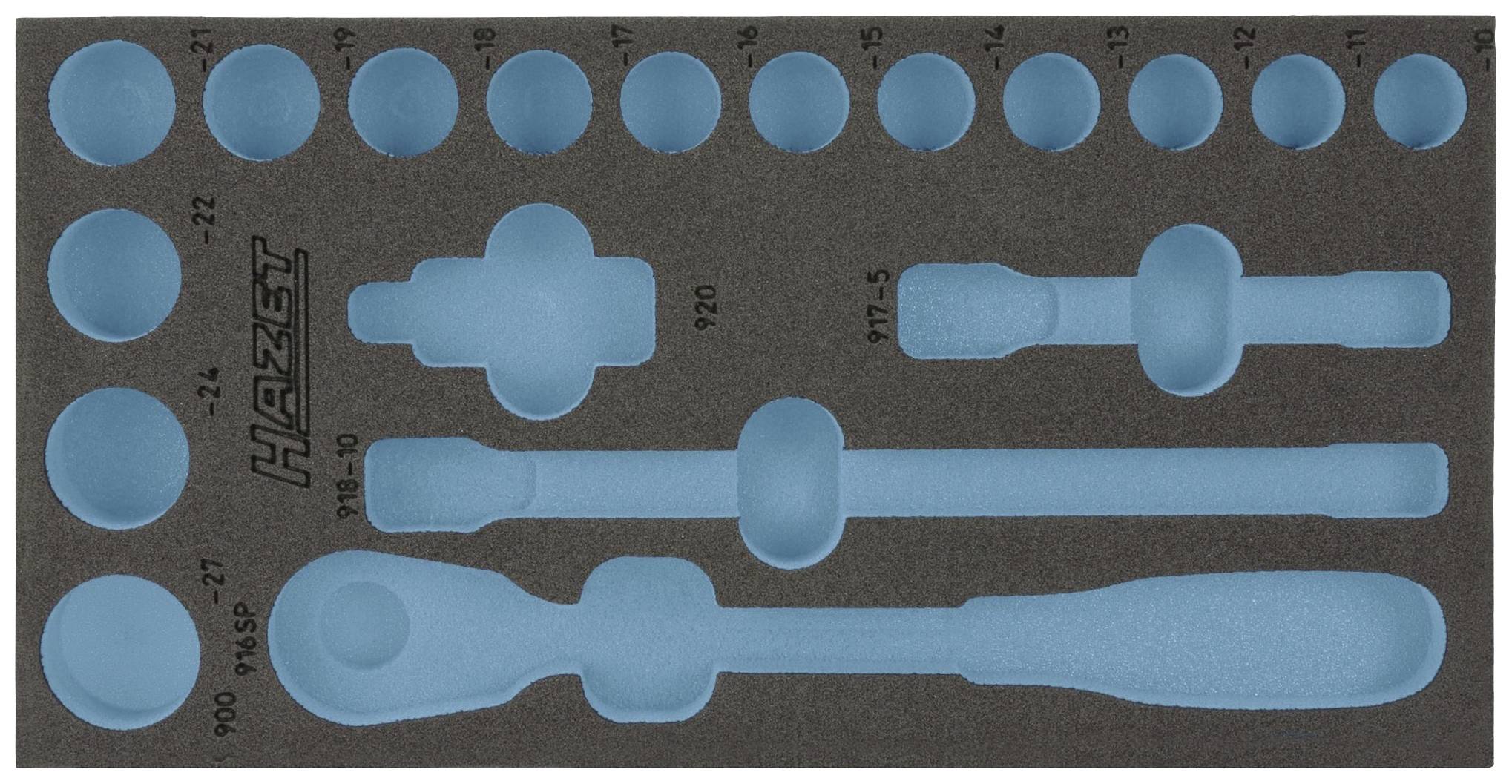 Hazet 163-191L 163-191L Habanyag betét (H x Sz) 342 mm x 172 mm
