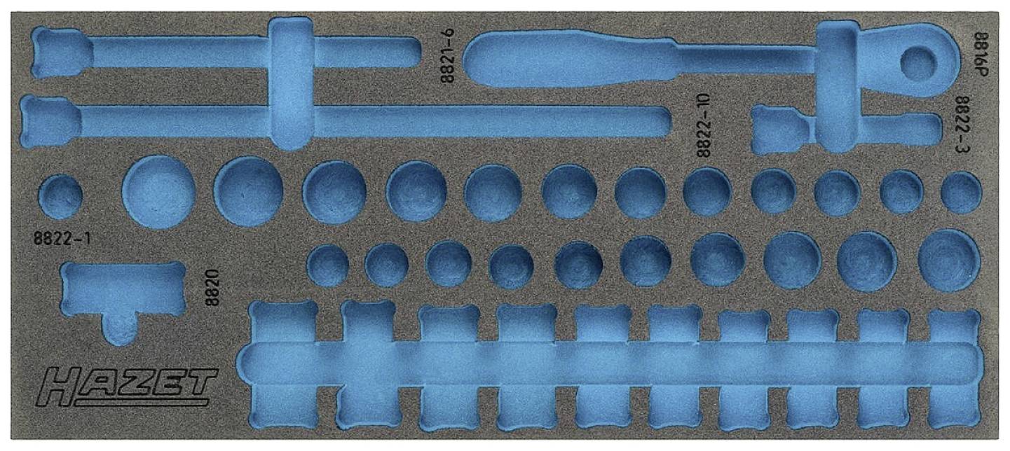 Hazet 163-379L 163-379L Habanyag betét (H x Sz) 172 mm x 392 mm