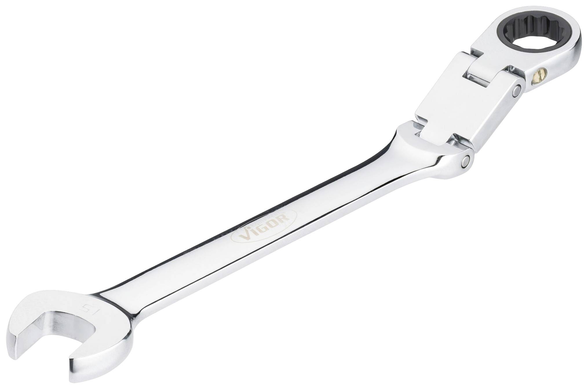 Vigor V6752-15 V6752-15 Csuklós gyűrűs villáskulcs Kulcsszélesség (metrikus) 15 mm