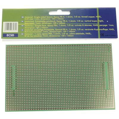 Velleman ECSD Euro panel (H x Sz) 160 mm x 100 mm Tartalom 1 db