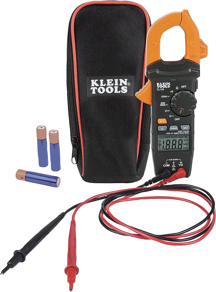 Klein Tools CL120 Kézi multiméter Kalibráció (DAkkS) digitális CAT III 600 V Kijelző (digitek): 2000
