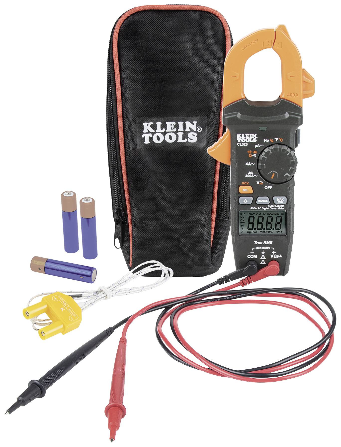 Klein Tools CL320 Kézi multiméter digitális CAT III 600 V Kijelző (digitek): 4000