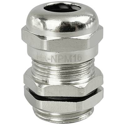 TRU COMPONENTS TC-10302824 Tömszelence M16 Sárgaréz (nikkelezett) Fémes 1 db