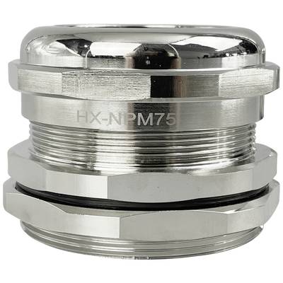 TRU COMPONENTS TC-10302864 Tömszelence M75 Sárgaréz (nikkelezett) Fémes 1 db