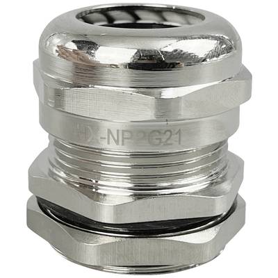TRU COMPONENTS TC-10302888 Tömszelence PG21 Sárgaréz (nikkelezett) Fémes 1 db