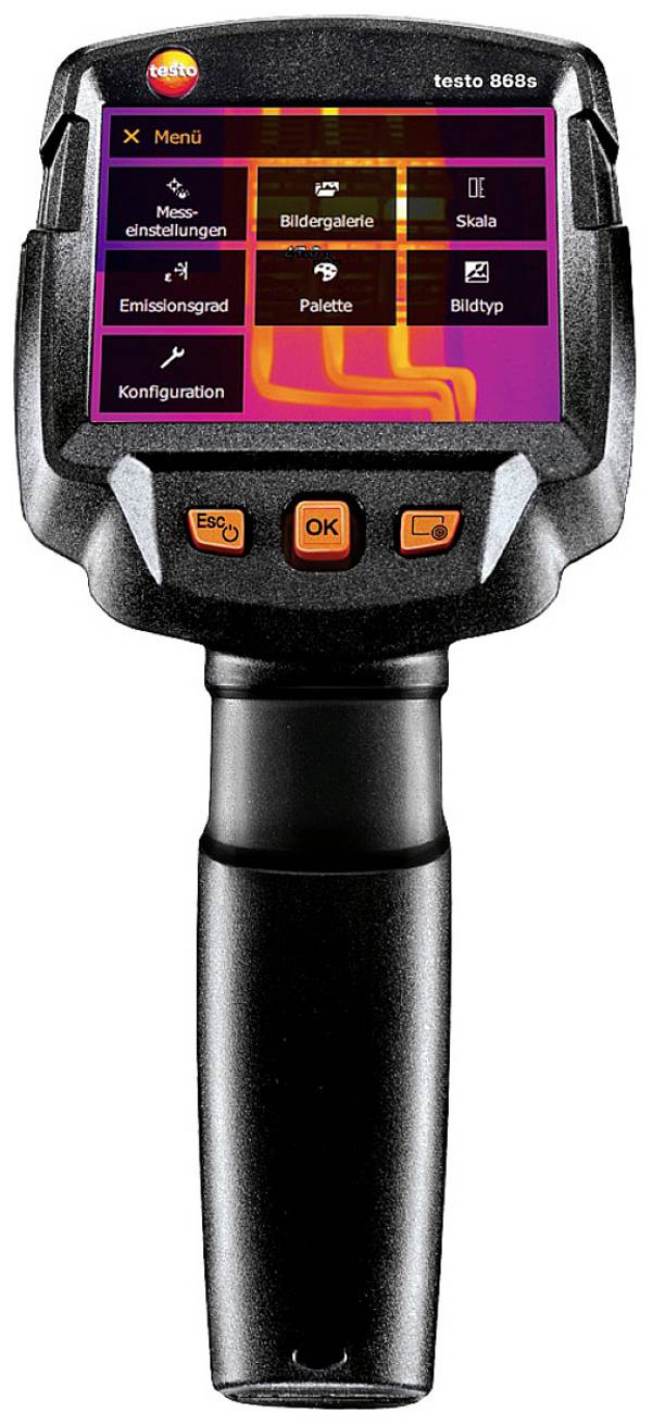 testo 868s Hőkamera Kalibráció (DAkkS) -30 - +650 °C 160 x 120 Pixel 9 Hz
