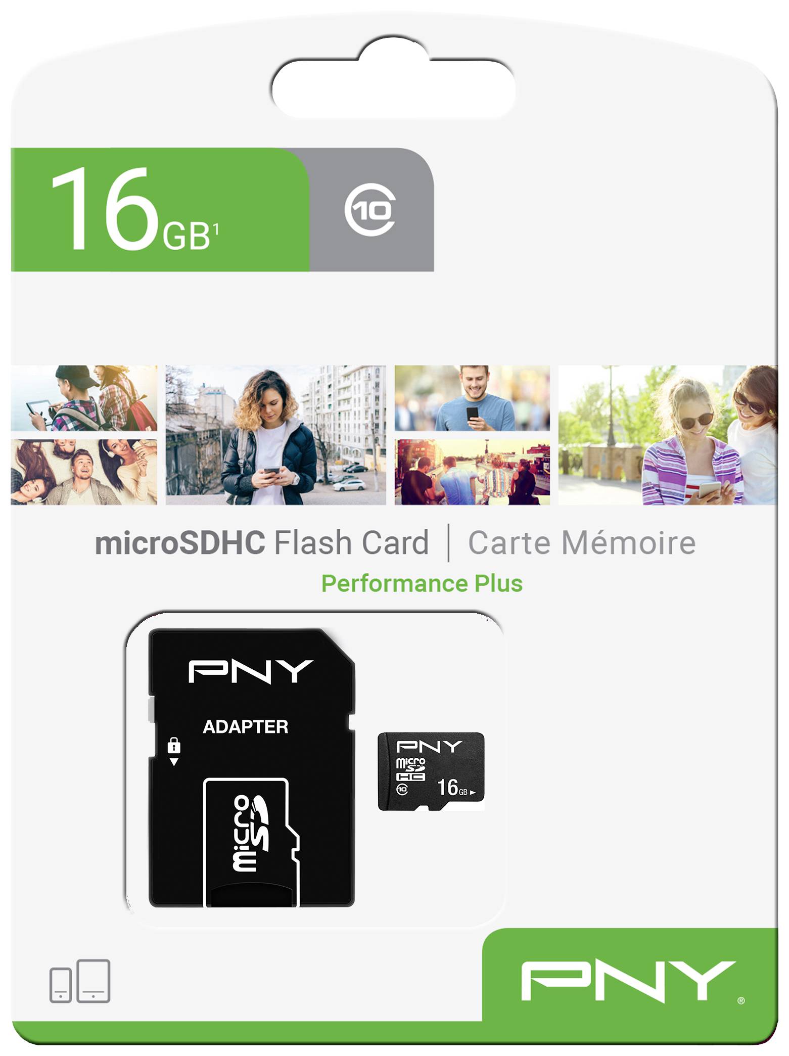 PNY P-SDU16G10PPL-GE mikro SD kártya 16 GB Class 10-2