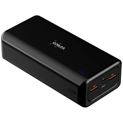 Verico Power Pro PD Powerbank 30000 mAh  LiPo USB-A, USB-C® Fekete 
