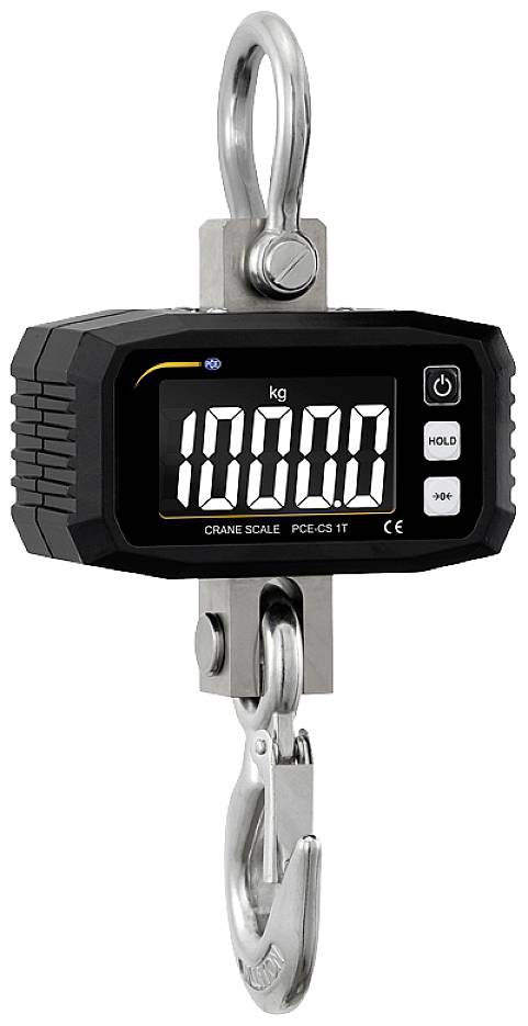 PCE Instruments Karos mérleg PCE-CS 1T Mérési tartomány (max.) 1000 kg Elemekről üzemeltetett Fekete