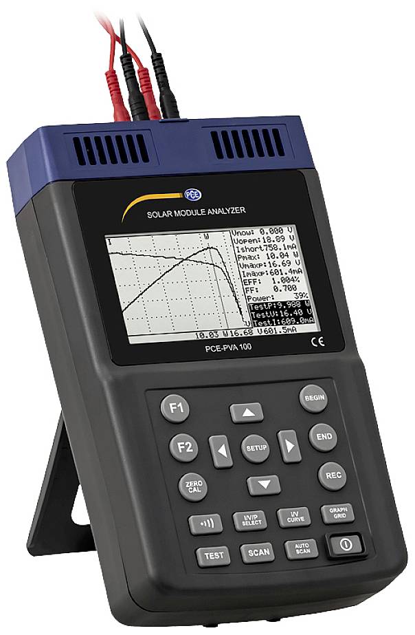Munkavédelmi mérőműszer 10 - 1000 W/m², PCE Instruments PCE-PVA 100