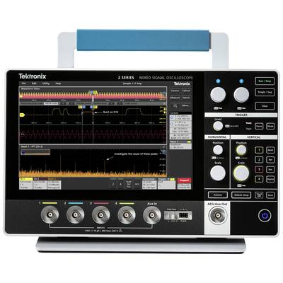 Tektronix MSO24 2-BW-500 Digitális oszcilloszkóp Kalibráció (ISO) 500 MHz 1.25 GSa/mp 8 bit 1 db