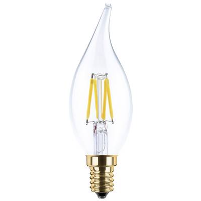 Segula 55206 LED EEK F (A - G) E14 Szélfútta gyertya forma 3 W = 26 W Melegfehér (Ø x H) 35 mm x 112 mm 1 db