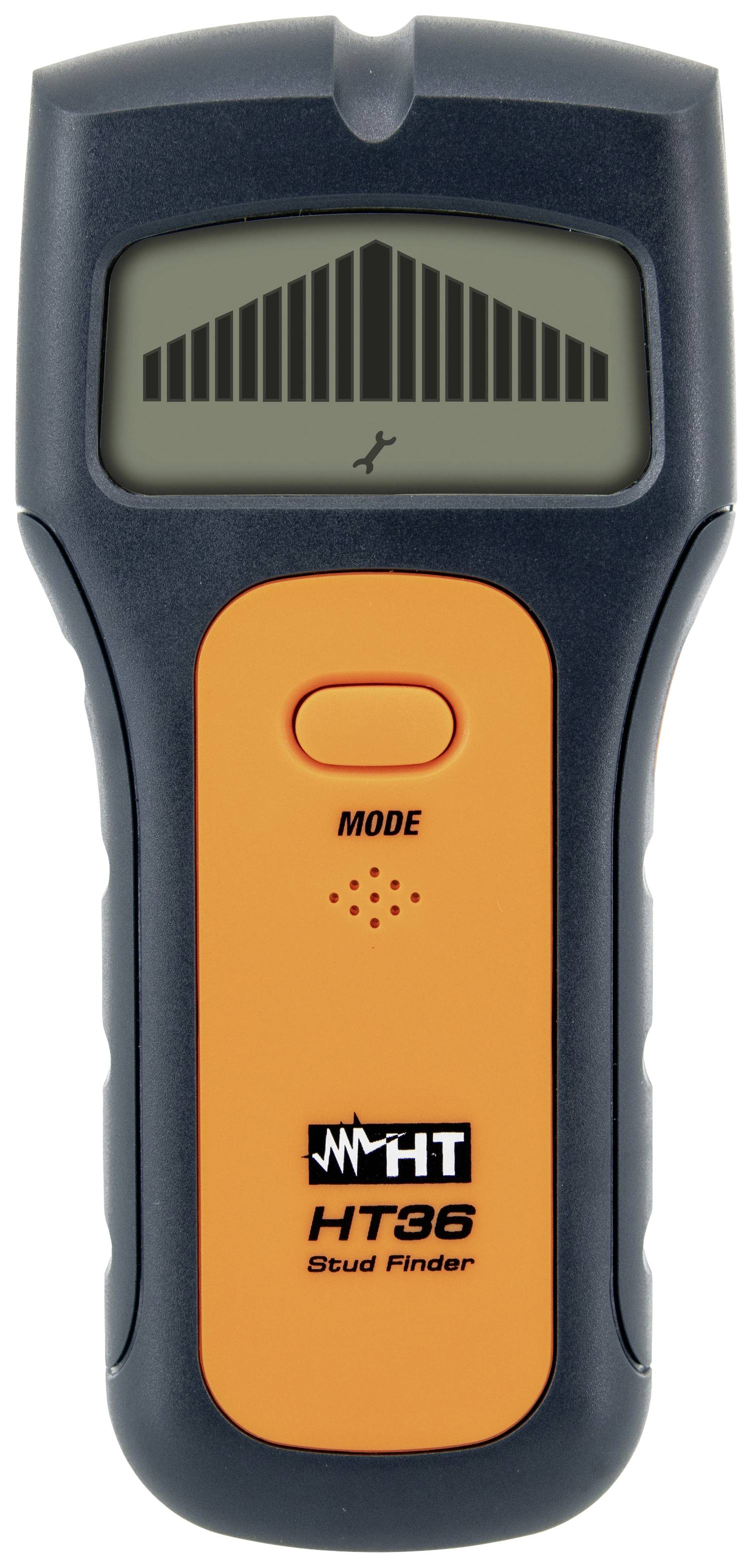 HT Instruments Digitális fali szkenner HT36 1010890 Keresési mélység (max.) 50 mm Alkalmas Fa, Vastartalmú fém, Nem vastartalmú fém, Feszültségvezető vezeték